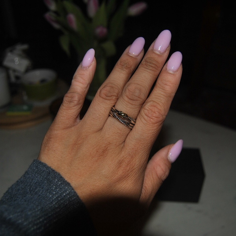 David Yurman X Crossover Ring Sterling Silver w 18k Gold